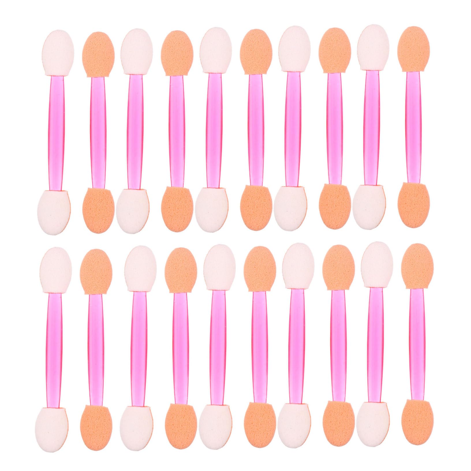 TOVINANNA 80pcs Eye Shadow Sponge Brush Applicators Dual Head Makeup Tool Disposables for Routine Great Friends
