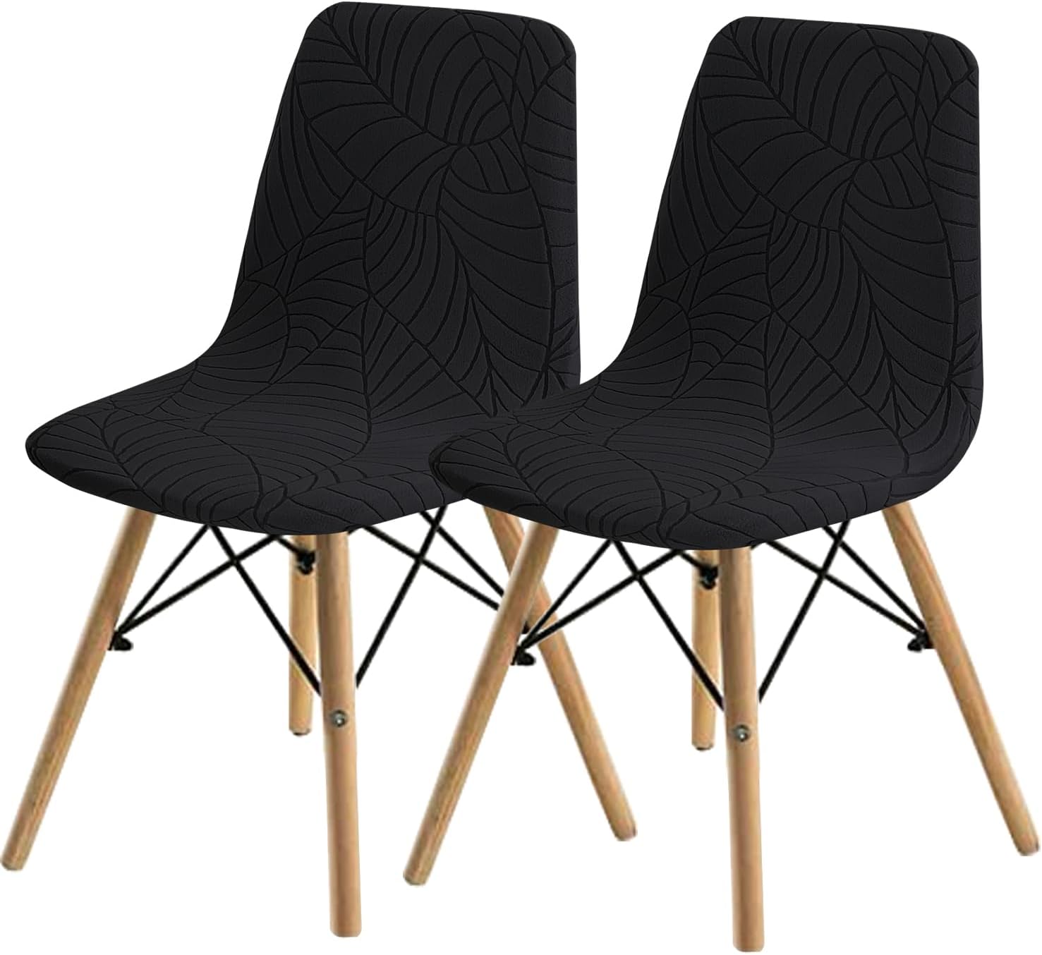 4 Stück Stuhl Abdeckungen 28x48cm - Dehnbare Polyester Bezüge Für Büro- & Küchenstühle