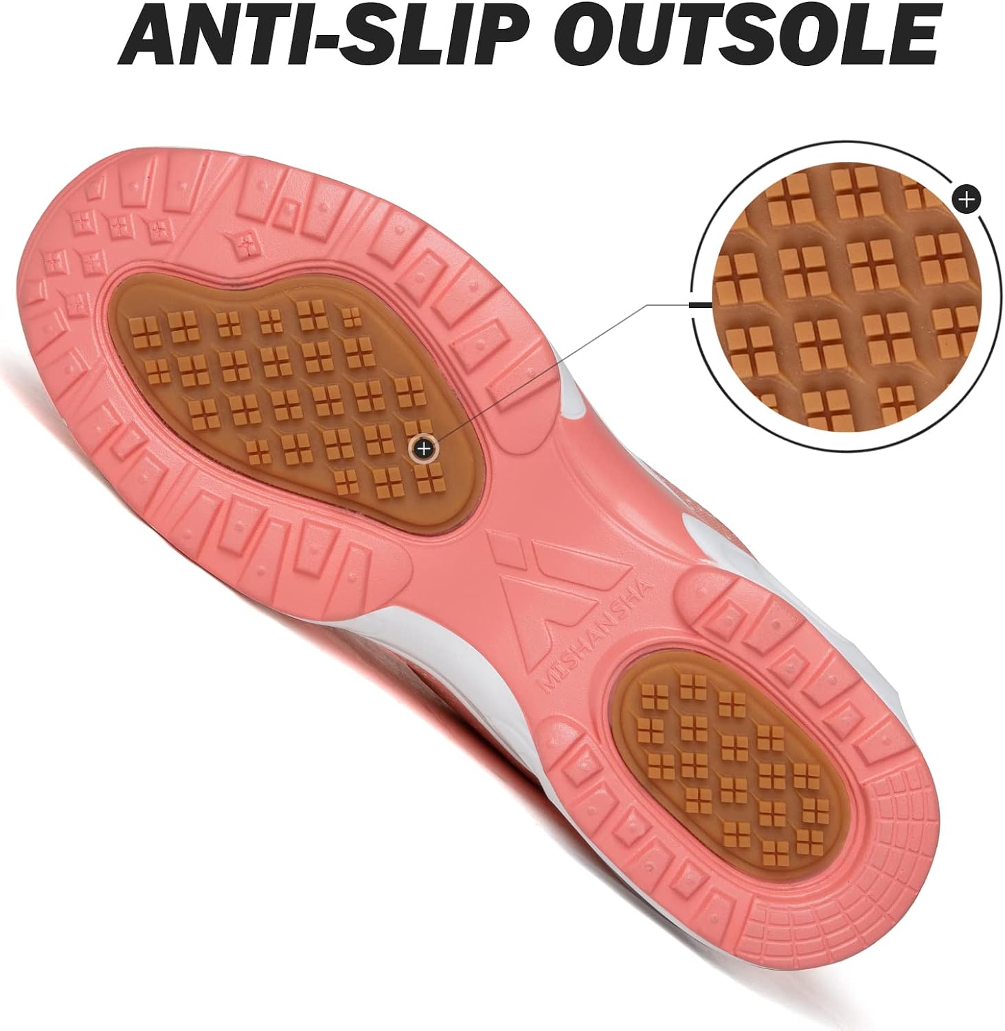 Mishansha Women's Breathable Sneaker Air Cushion Running Shoes Fashion Sport Gym Jogging Tennis Shoes US 5.5-10.5 10 Coral Pink