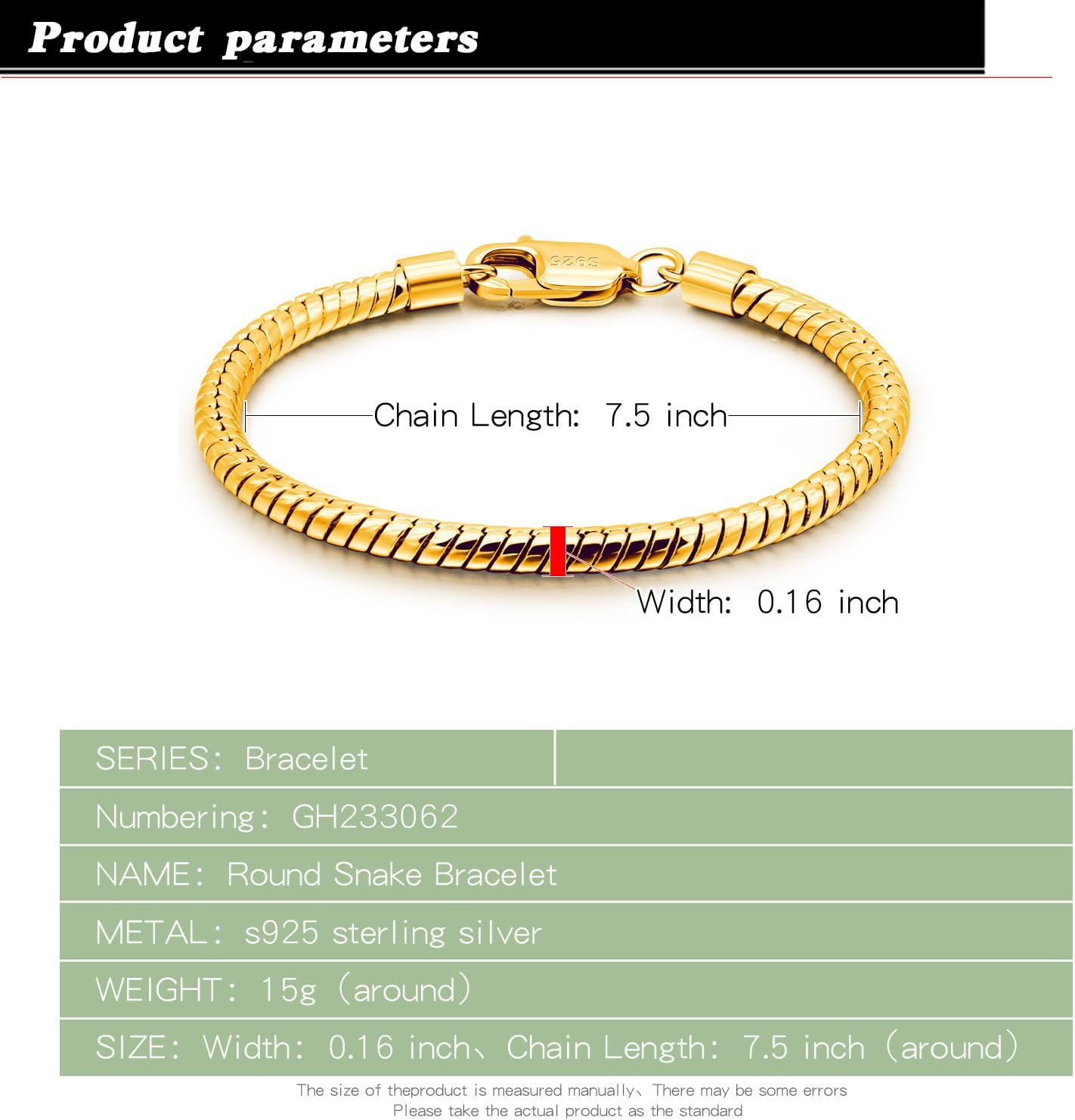 Dankadi Italy Smooth 3MM 4MM Round Snake Chain Bracelet Solid 925 Sterling Silver Men Women 6.3" 6.7" 7" 7.5" 8" 8.5" 9" 9.5" Bangle Charm Jewelry Gift - Image 3