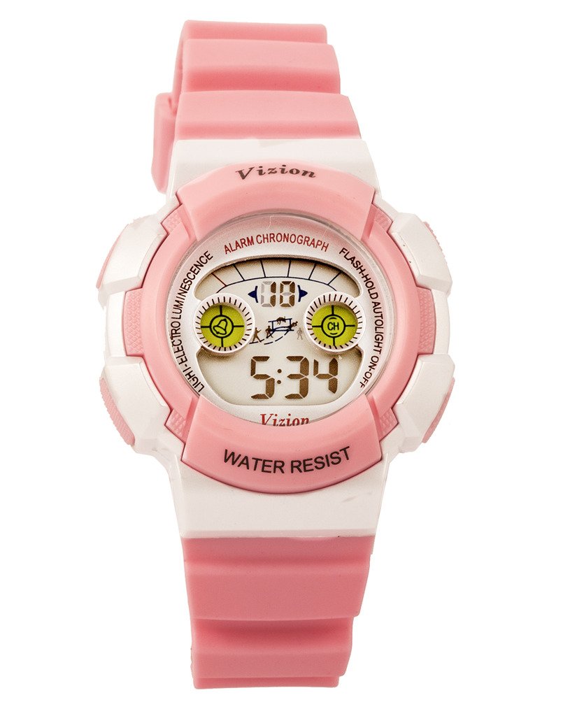 Vizion Digital Multi-Color Dial Sports-Alarm-Backlight Watch for Kids-W-8540B-3 (B01N4PB5JM) Amazon Price History, Amazon Price Tracker