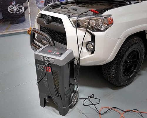 Miniatura 10 de Schumacher Electric DSR Pro Series - Cargador de batería de 6 V  12 V y arrancador de motor - Cargador de batería con ruedas de alta resistencia -