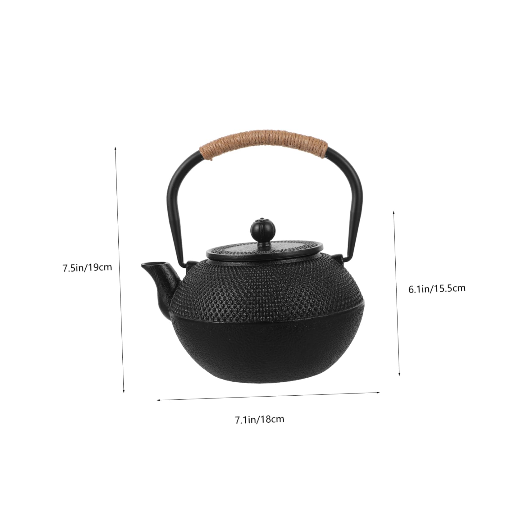 PRETYZOOM Tetera De Hierro Japonesa De Tetera Para Estufa Tapa Para Preparar Té La Cocina