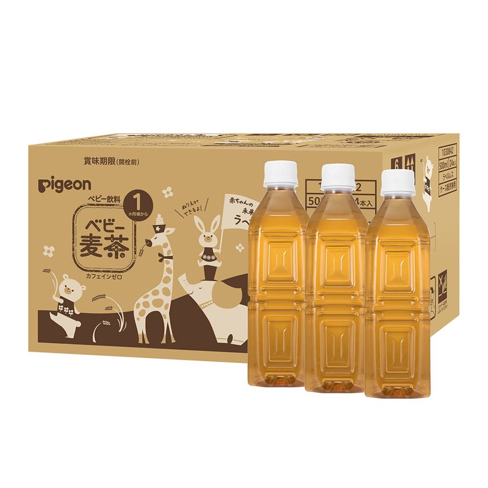ピジョン ベビー麦茶 ラベルレス 500ml×24本