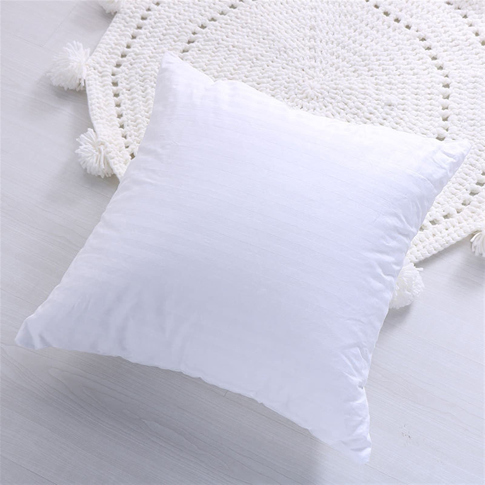 Gift Cushion Simple Square Tassel European Style Pillow Pillow Sofa Pillow Ins Cushion Retro Style Throw Pillow (Color : Zhenxin, Size : 45x45cm)
