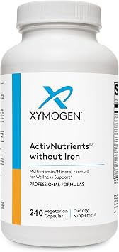XYMOGEN ActivNutrients Without Iron, 240 Count | No Iron Multivitamin for Wellness Support, Energy Production, and Immune Support, Antioxidant Activity