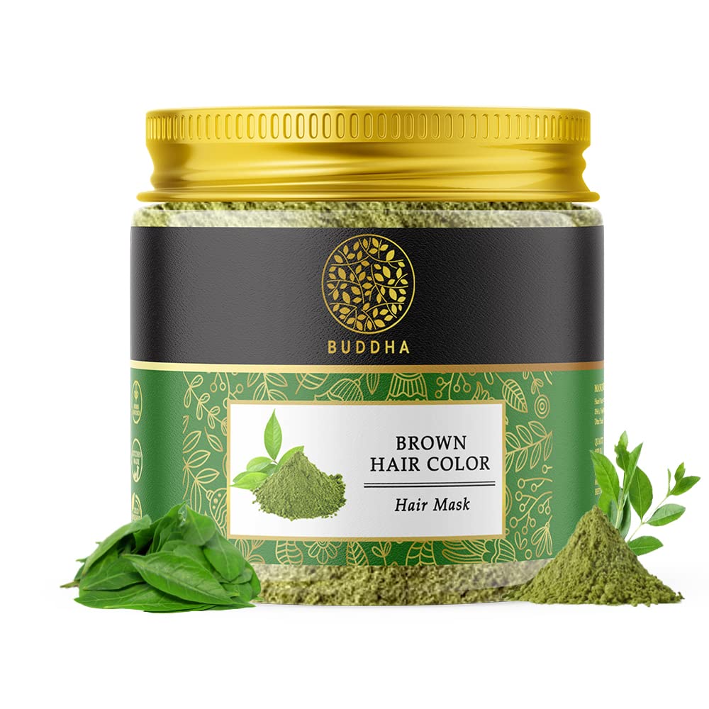 Buddha Natural Brown Hair Color, 100 Grams - Plant Based Natural - Instant, No Ammonia. Get Natural Brown Color Free from Harsh Chemicals