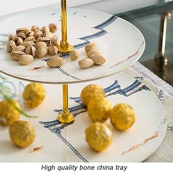 Amazon｜アフタヌーンティースタンド 3段、新しい中国風の多層