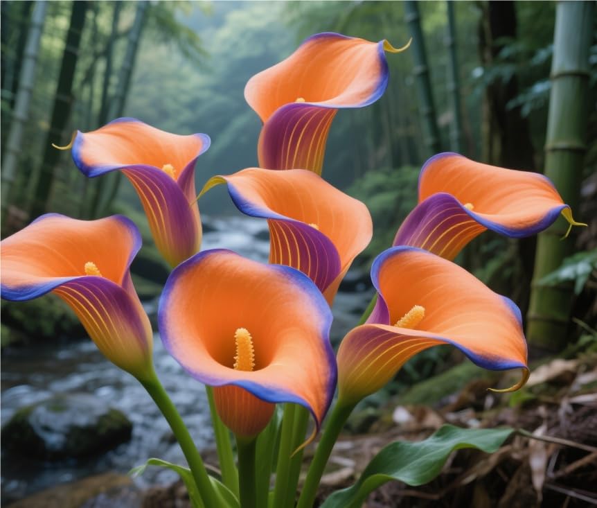 Magnificent Calla Lily Bulbs in Bulk UK: Hardy Perennial Splendor for Breathtaking Garden Displays-4 Bulbs-J