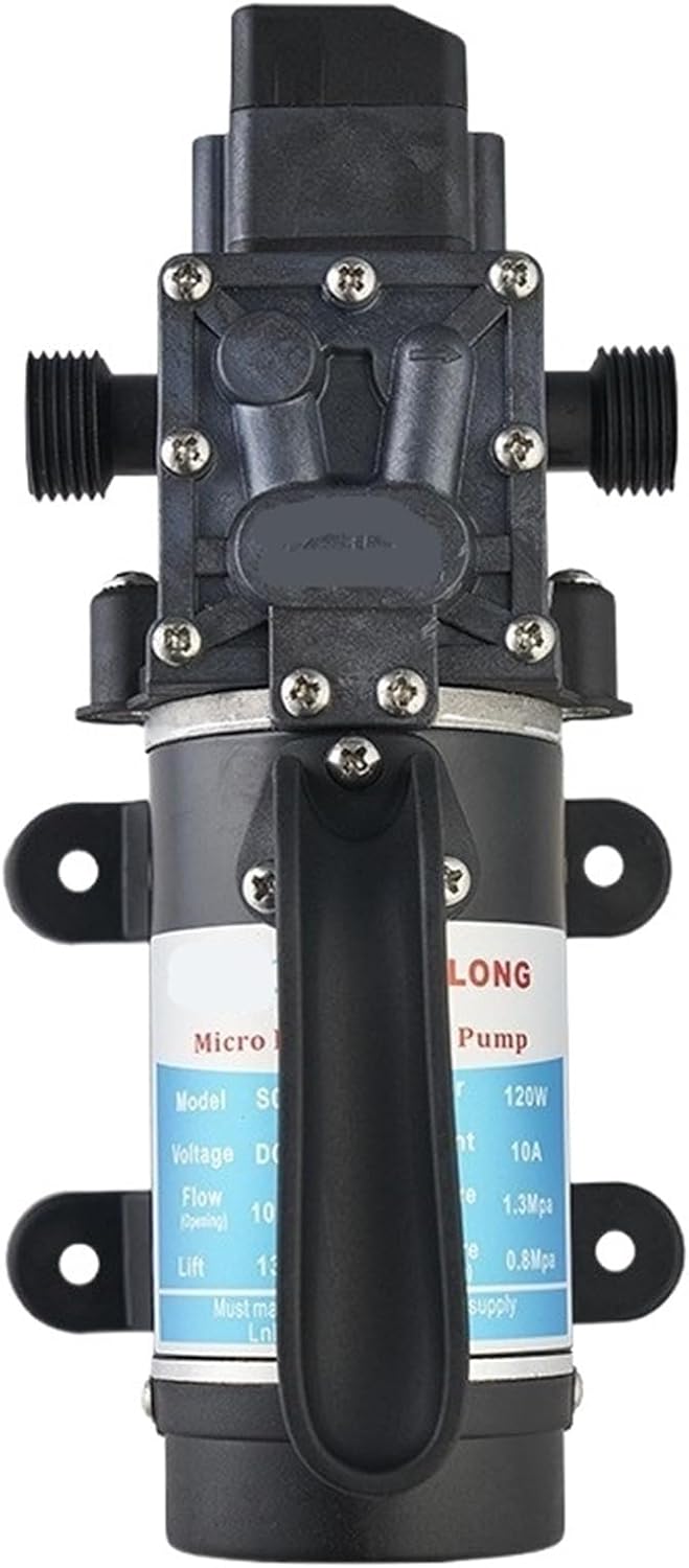 High-power household pump spray fruit tree car wash self-priming booster 120W electric diaphragm pump(Pressure switch type,24V)