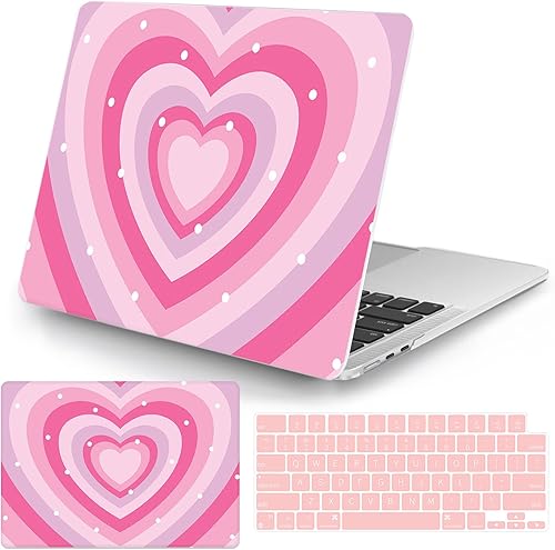 Miniatura 9 de Seorsok Funda compatible con MacBook Air de 13 pulgadas 2022 2021 2020 2019 2018 versión A1932 A2179 M1 A2337 Touch ID, bonita carcasa rígida