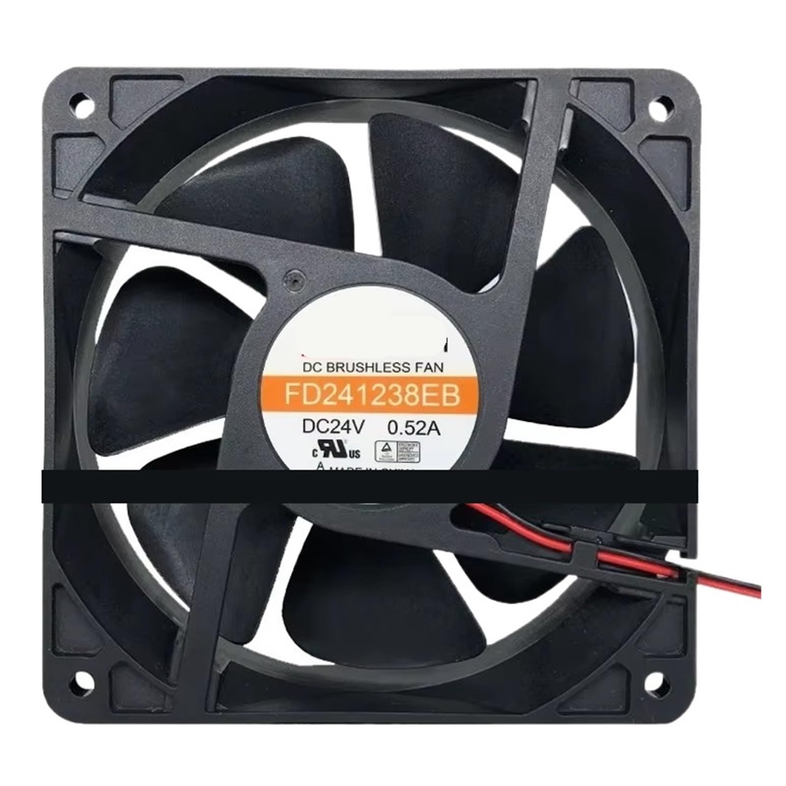 Ventilateur de refroidissement 24V contre la surchauffe des équipements de 120mm 2-wire