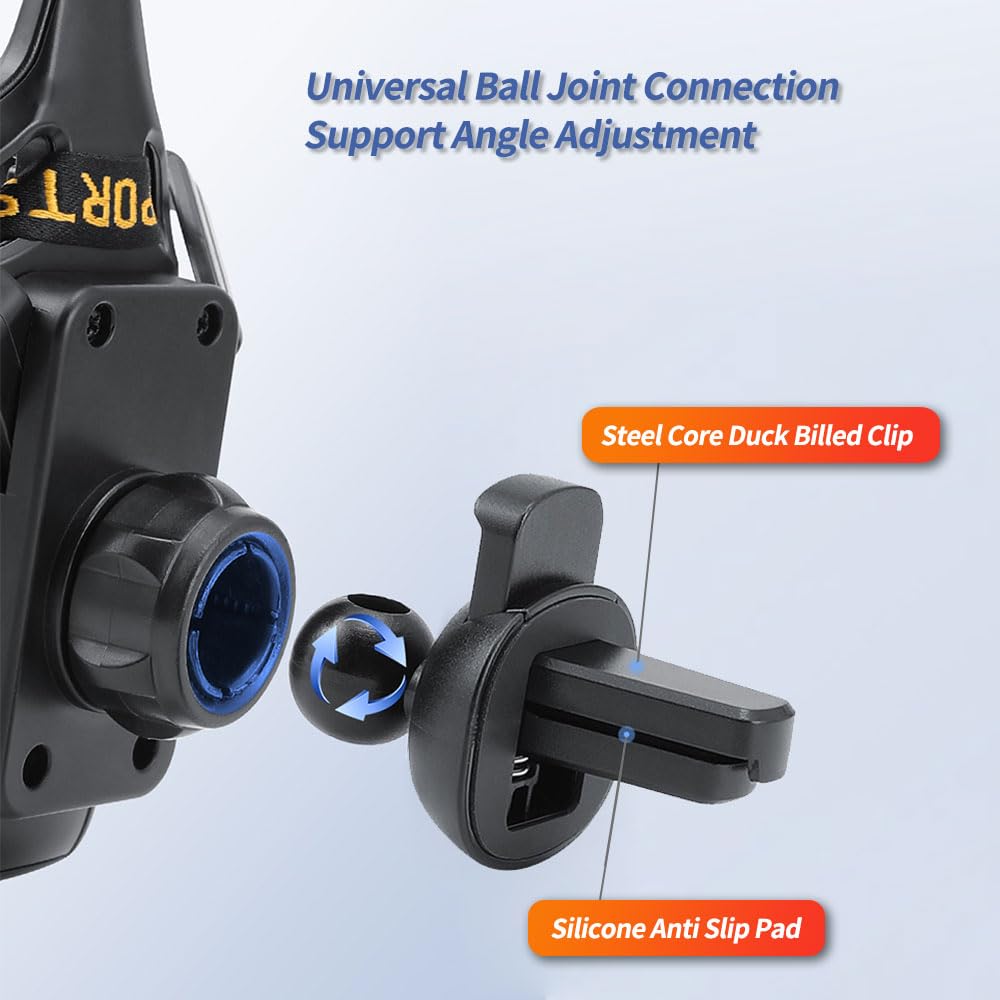 Soporte universal para teléfono móvil para ventilación de coche, estilo asiento de corredor, para teléfonos iPhone y Android, soporte para smartphone, accesorio de automóvil, SUV, RV,