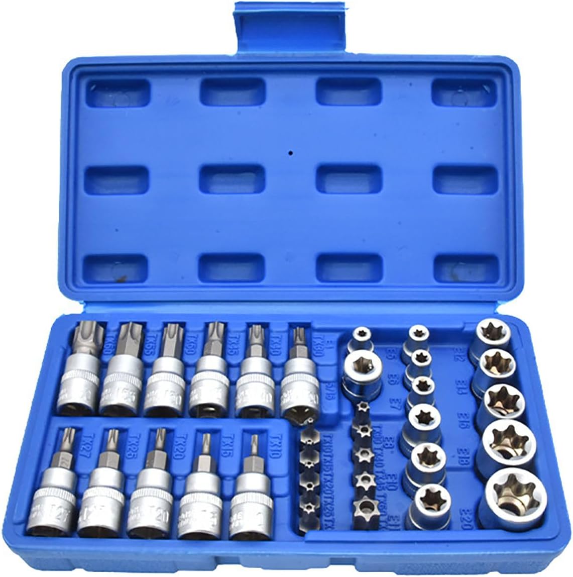 Electronic Drill Driver Handheld Tool Star Socket and Bit Set Assortment for Efficient Torques Transfer in Repair Rustresistant Tool