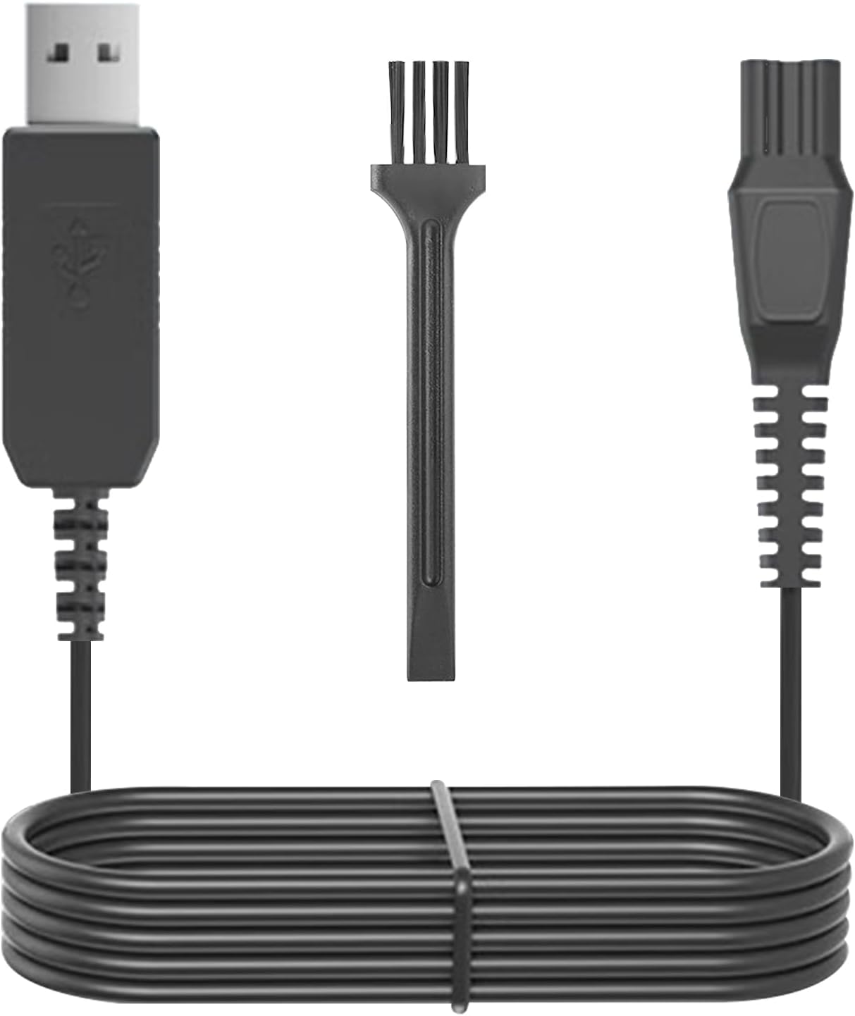 15V Philips Shaver Charger Cable USB Charging Cord Compatible Norelco Series 3000, 5000, 7000, 9000, One Blade QP6650 QP6651 QP6520 QP6510 QP6620 QP6550 QP6530 Beard Trimmer Electric Razor Power Plug