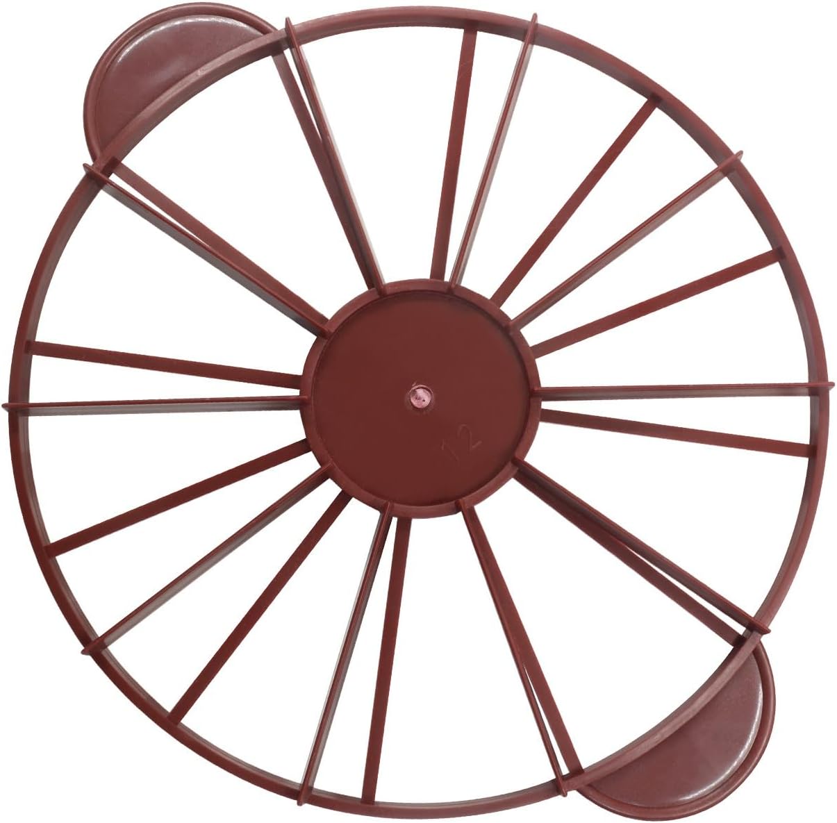 Cake Portion Marker - 10/12 Slice Divider for Perfectly Even Cake Cutting, Coffee-Colored Polypropylene Cake Slicer with Double-Sided Markings for Easy Pressing, Baking & Pastry Decorating