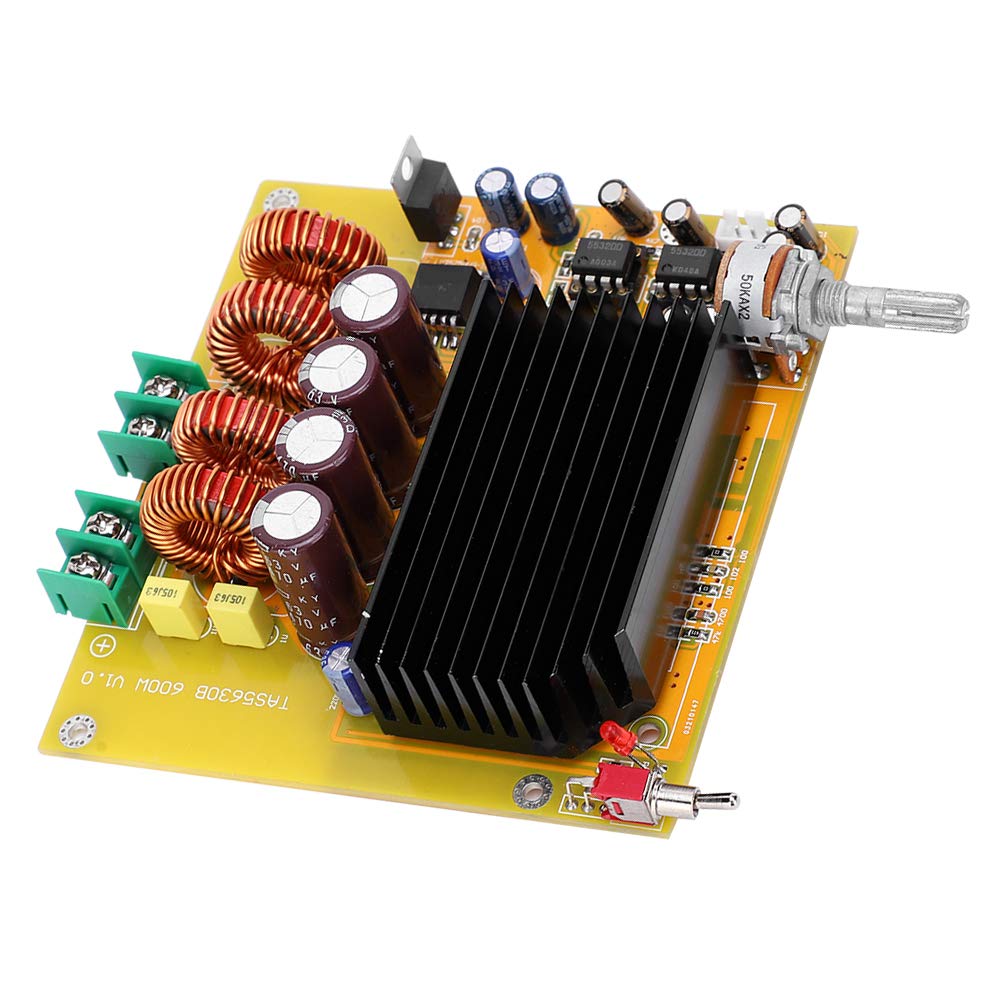 Cocoarm Płyta Wzmacniacza Mocy Moduł Wzmacniacza Klasy D TAS5630 600 W Regulowane Wzmocnienie Wyjściowe 20 Hz do 20 KHz dla Kina Domowego z Subwooferem i Profesjonalnego Sprzętu Audio