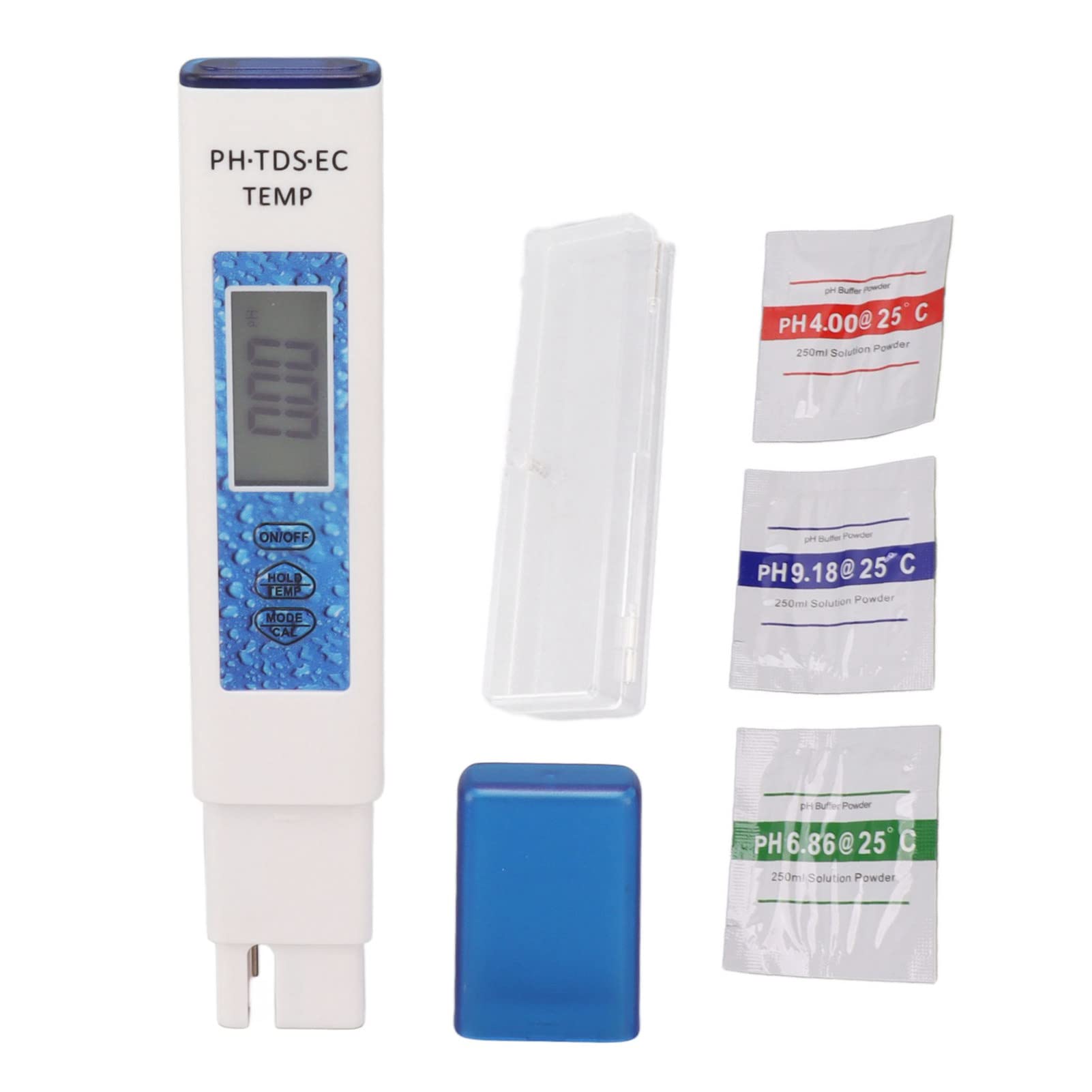 Tester PH Digitale Tascabile 2 Pulsanti – LCD Display Per Acquario, Piscina, Acqua Potabile, Vino