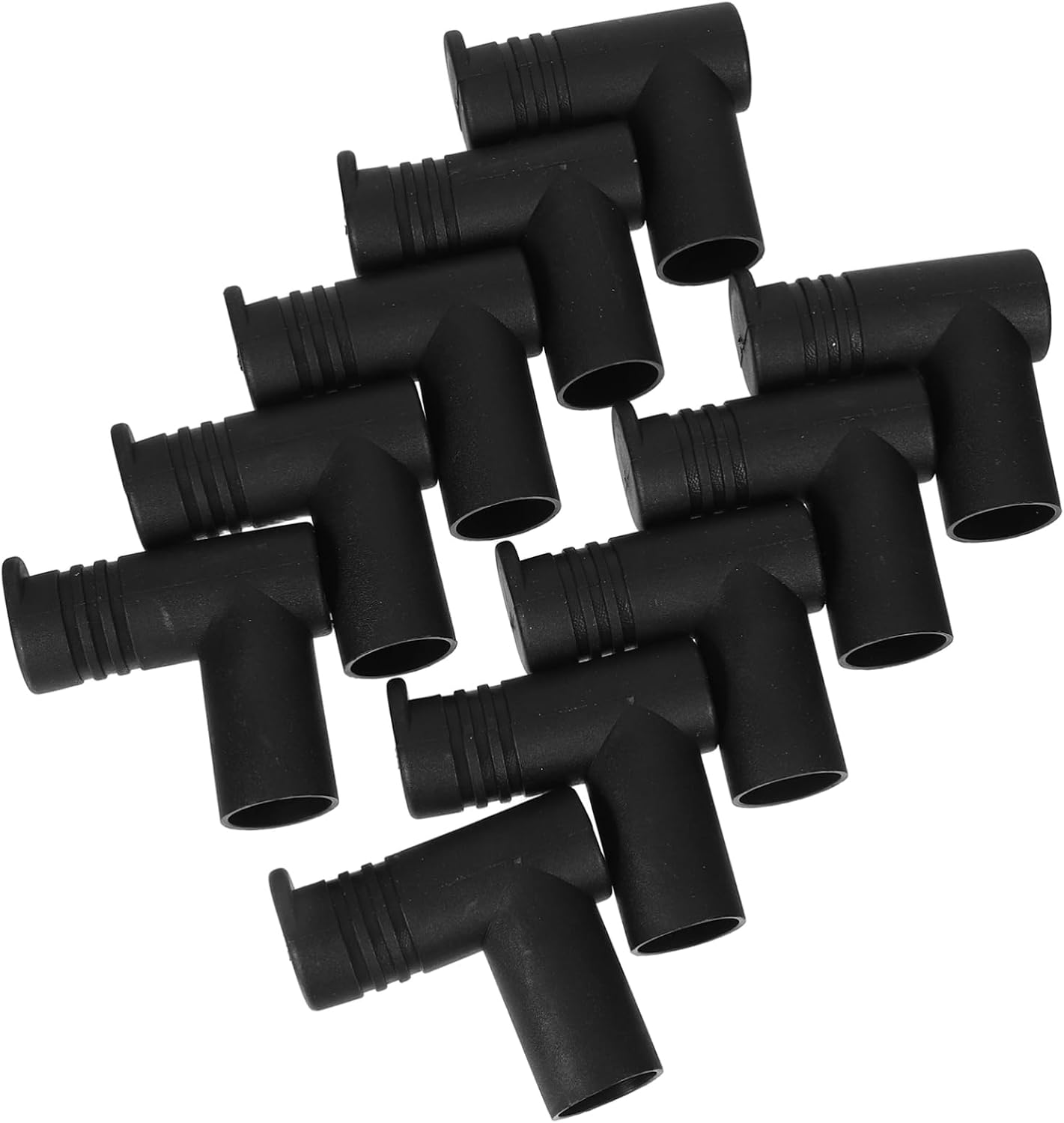 10pcs Plastic Right Angle Clothes Rack Joints for Stable Connection