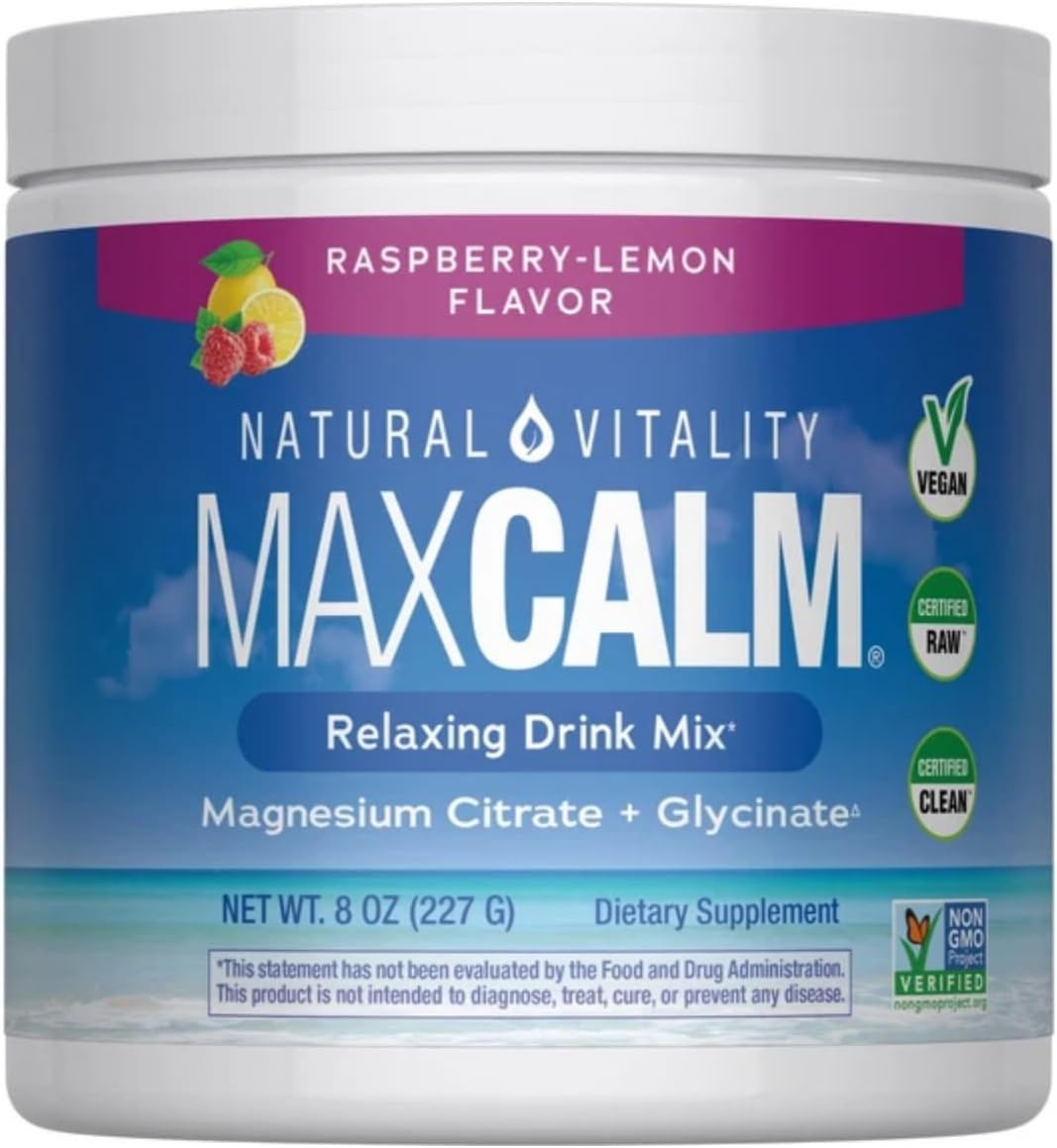 Natural Magnesium Calm Raspberry-Lemon - 8 oz