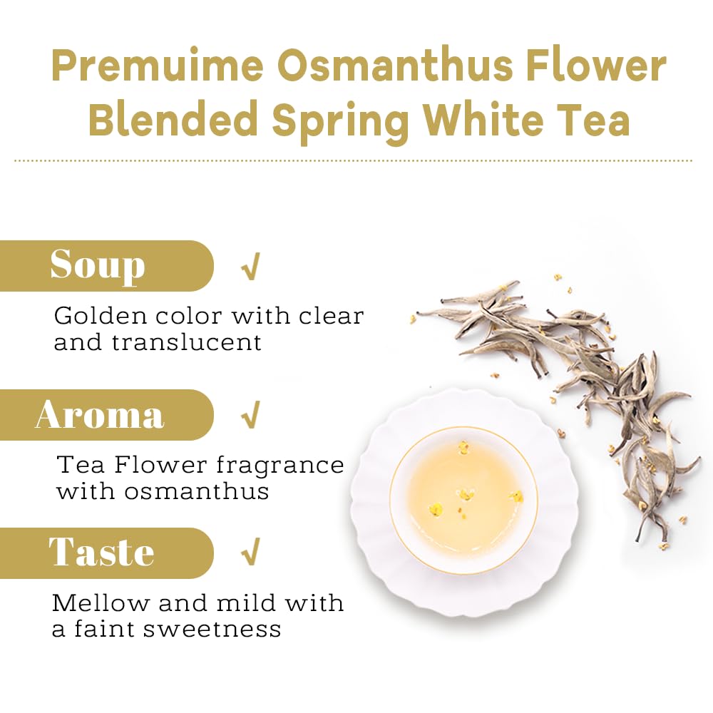 Osmanthus Aguja de Plata Té Blanco 50g