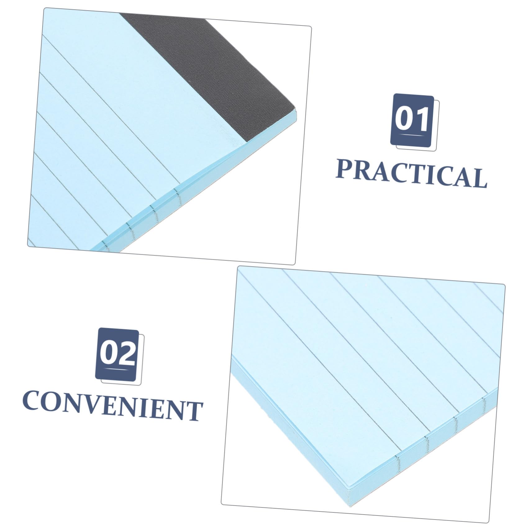 KOMBIUDA 8pezzi Blocco Note Righe Blocco Note Legale Strappabile Piccolo Carta Spessa Facile da Scrivere Adatto per Piani di Lavoro e Appunti