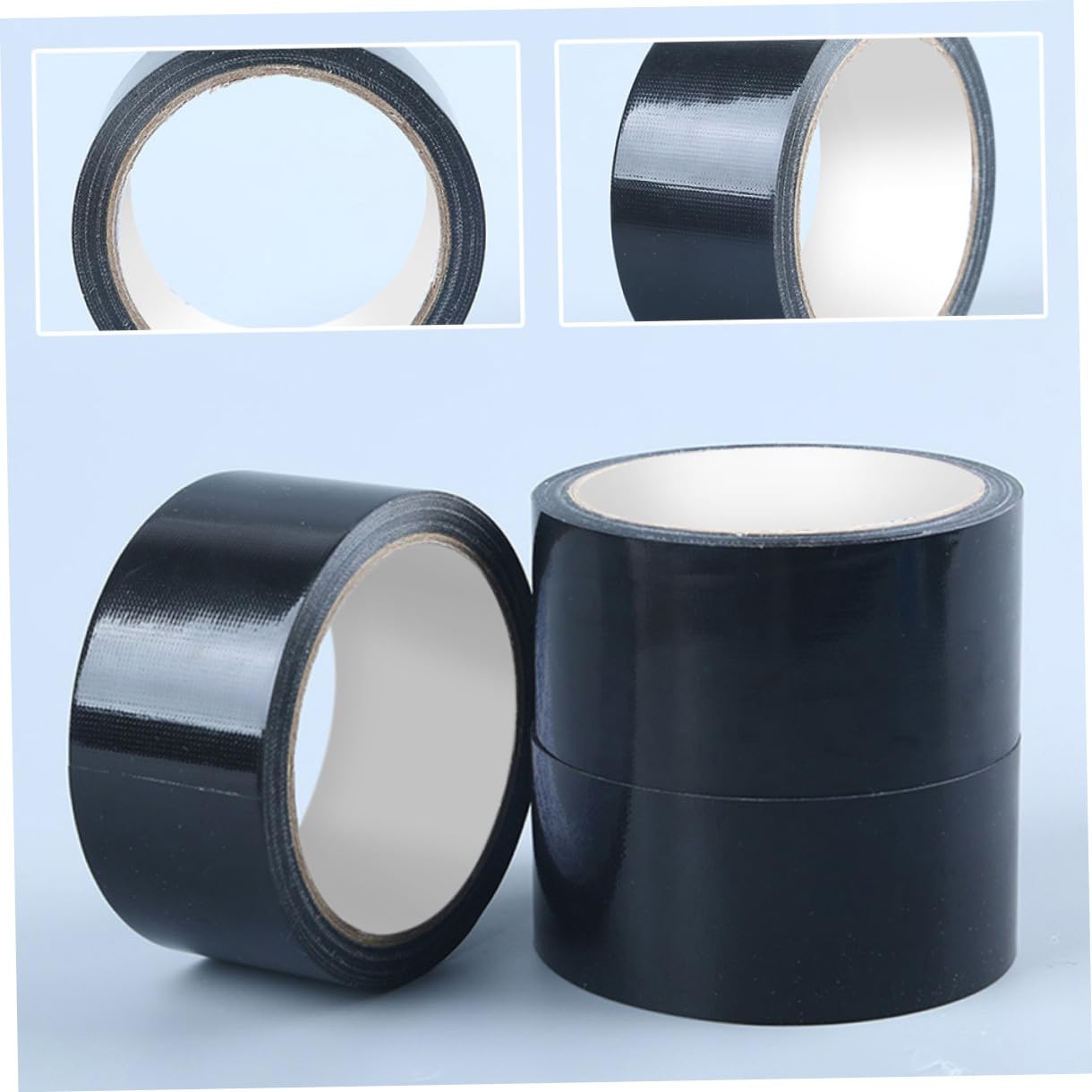 Ruban Adhésif Toilé Haute Résistance Noir 5 Rouleaux 5cm X 15 M