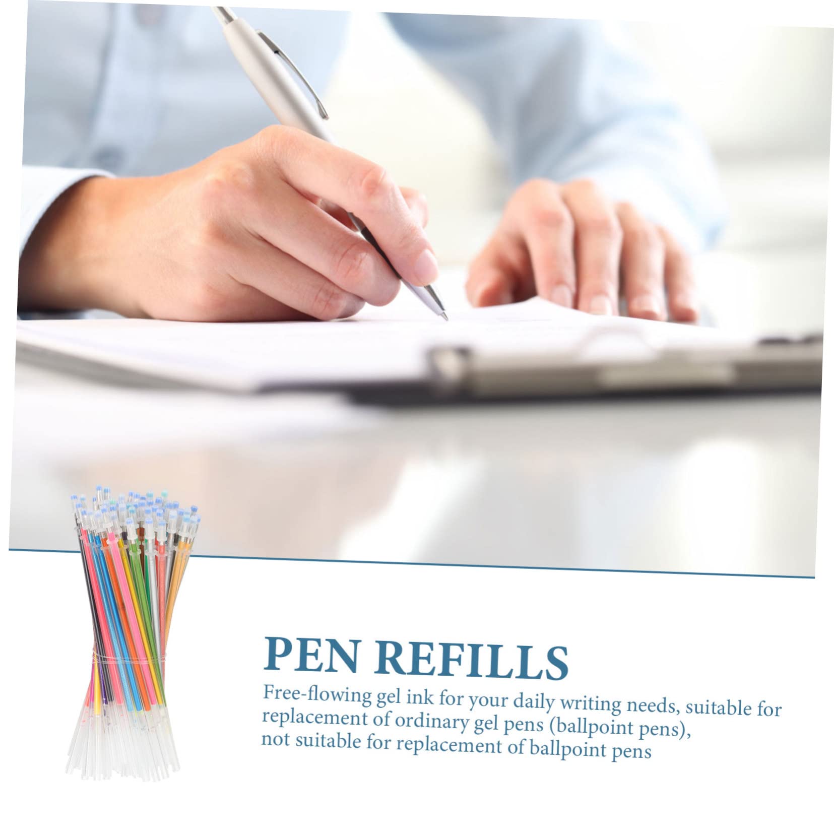 PLAFOPE 252piezas Recargas Para Bolígrafos De Gel De Brillantes Recambios Para Dibujo y Doodling De Papelería Para