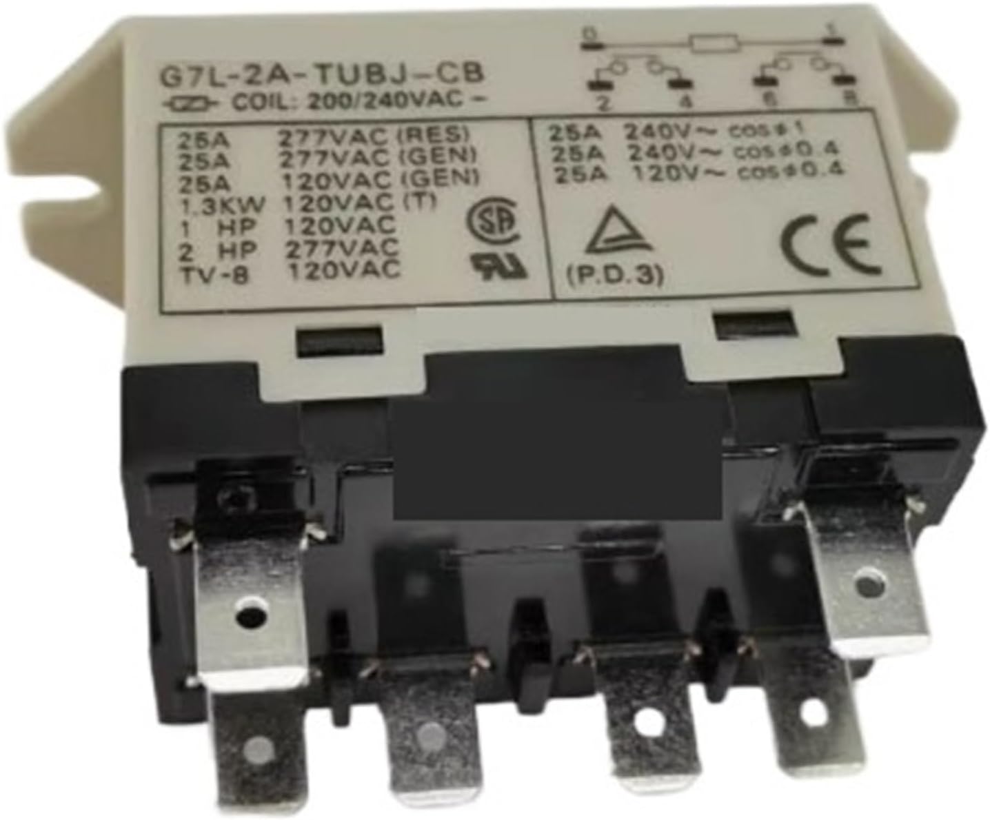 G7L-2A-TUBJ-CB G7L 2A TUBJ CB 200 240VAC 25A 6foot Relay(3PCS)