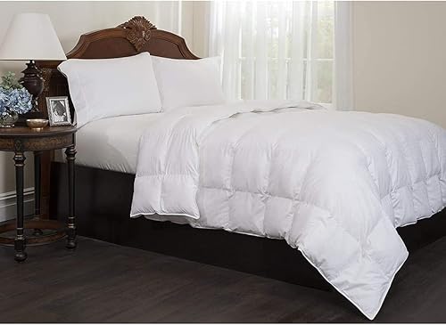 Miniatura 5 de Maxi Edredón de cama alternativo de plumón 100% algodón, 300 hilos, sobrellenado, lavable a máquina, tamaño Queen de 86 x 86 pulgadas, color blanco