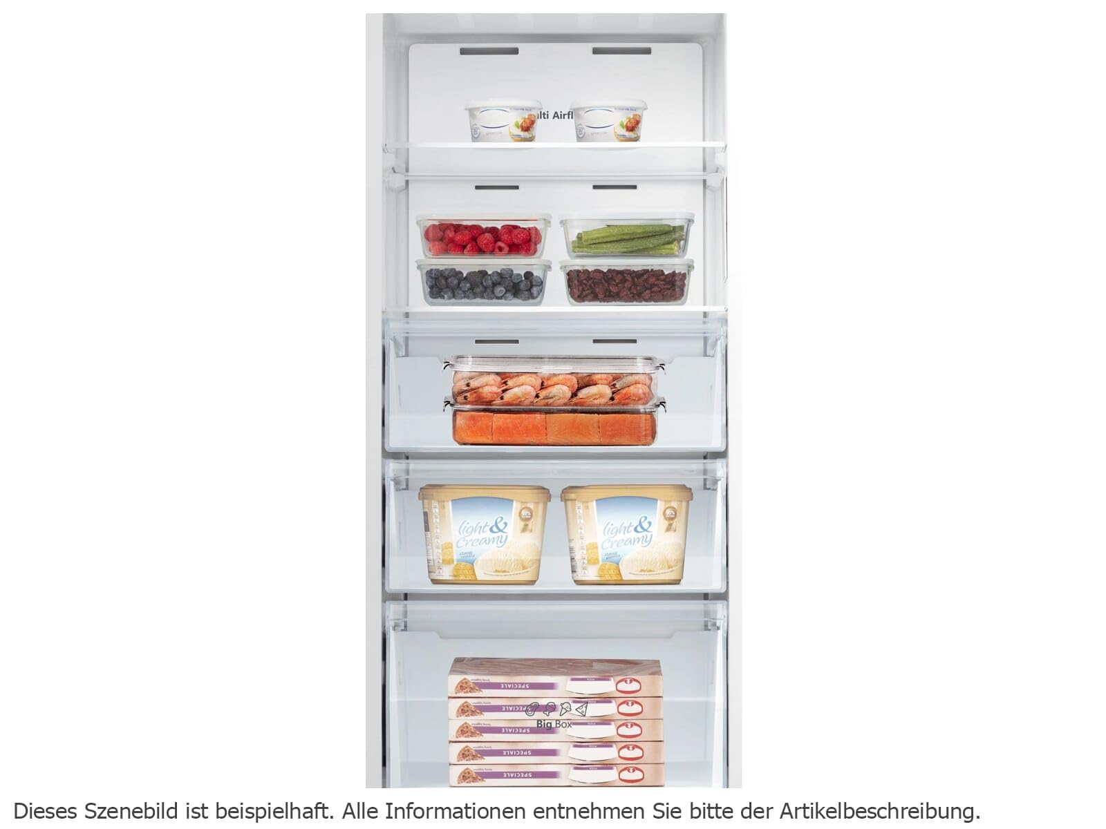 Hisense Congélateur Total NoFrost 240 l FV298N4AWC Multi AirFlow FastFreeze Classe C Blanc 172 x 59,5 cm