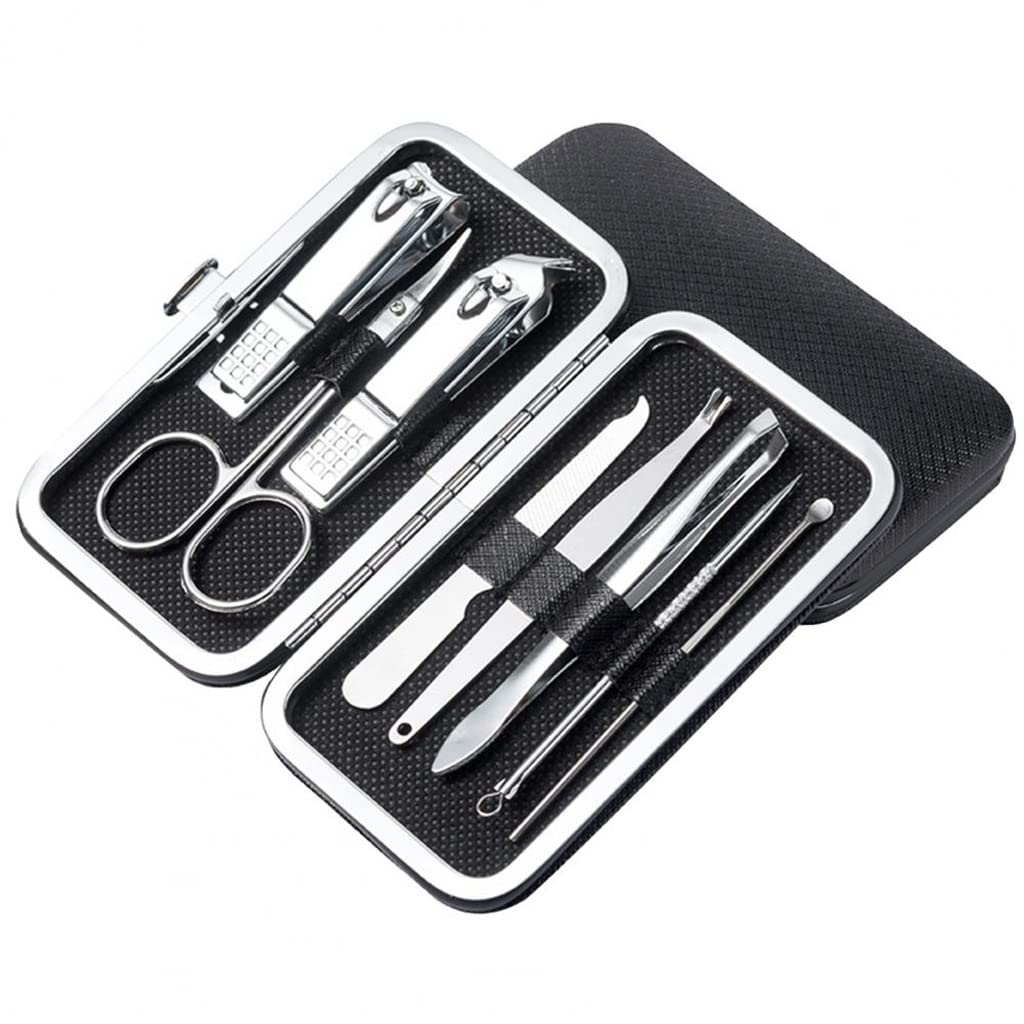 Juego de manicura, Kit de uñas, Juego de manicura, Cortaúñas, tijeras for pedicura, cortadores de uñas, cortadores de manicura, juego de cortaúñas, cortadores de manicura compactos, Xintmy-7707