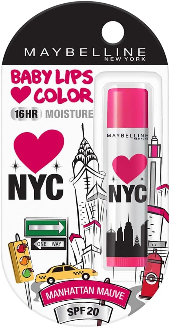 Baby Lips Alia Loves New York, Manhattan Mauve, 4g