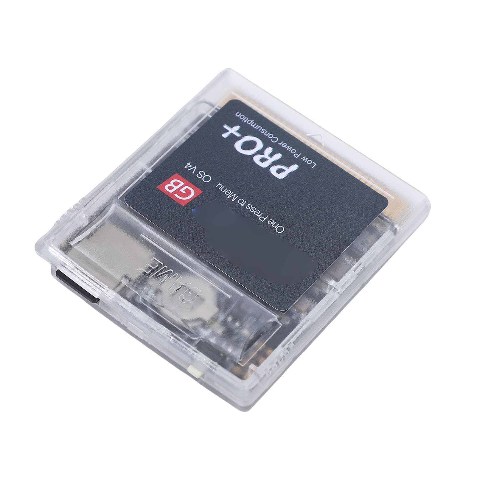 MENDUNER Cartouche de Jeu 1000 en 1 pour Gameboy Color Advance SP, Carte de Jeu Rétro 64 Mo avec Sauvegarde Automatique de Mémoire 4G, Compatible avec les Systèmes GB GBC, économie (Blanc Transparent)