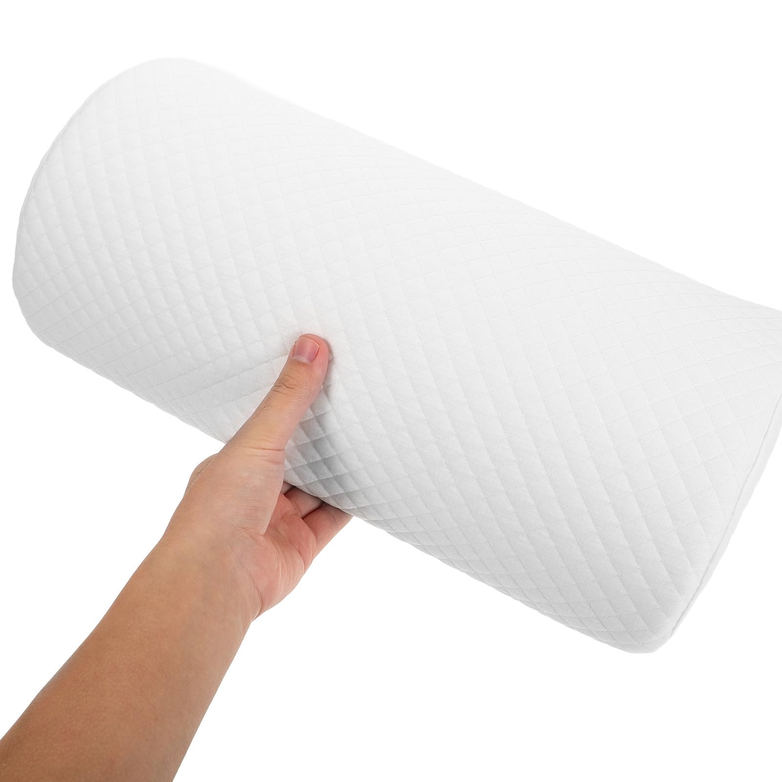 TOYANDONA Almohada de Media Luna Rodillas y Soporte Lumbar, Espuma Viscoelástica de Memoria, Semi Enrollable, Fácil de Limpiar para Uso en Casa y Oficina
