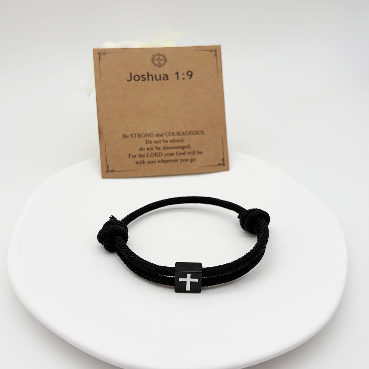 Mens Cross Bracelet for Teen Boys Gift Ideas,Christmas Stocking Stuffers for Teens,Christian Religious Jewelry Gifts for Son from Mom Catholic Baptism Confirmation Birthday Gift for Grandson Nephew - Image 4