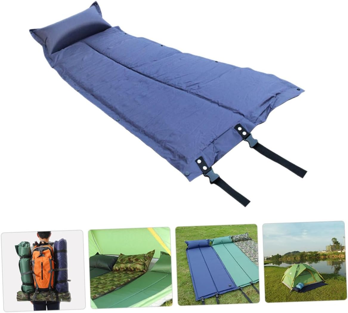 KICHOUSE Automatic Inflatable Sleeping Mat Single Tent Pillow Camping Pad Portable Sleep Supply