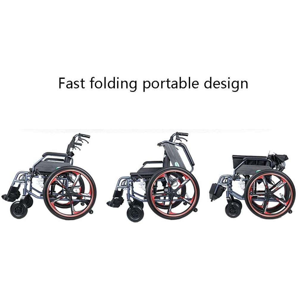 Silla de ruedas autopropulsada plegable de aluminio ligera Silla de ruedas de viaje ultraligera pequeña Patinete de empuje de aleación de aluminio portátil para personas mayores
