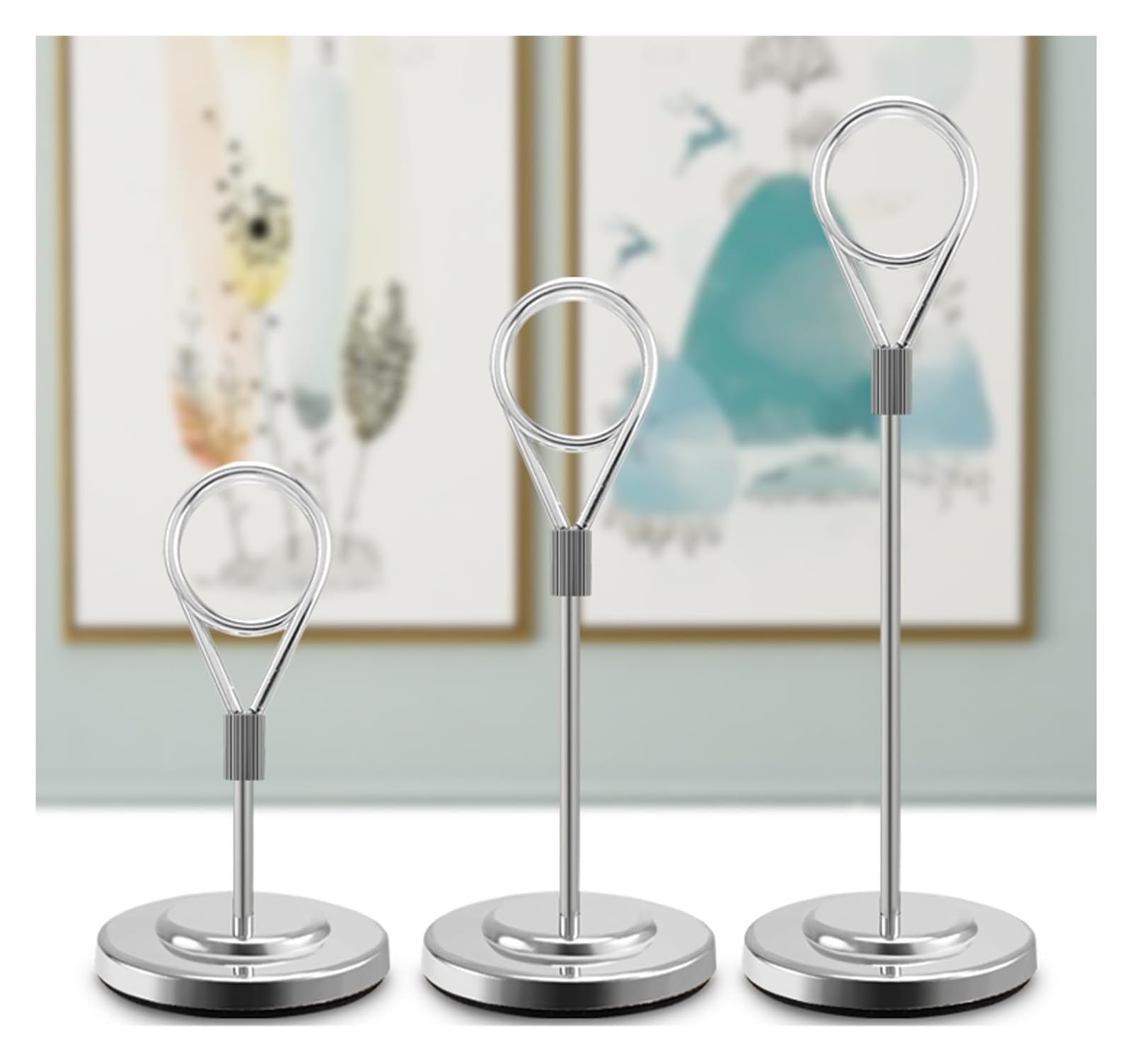 Klips do etykiet, 3 szt., stojak ze stali nierdzewnej, supermarket z deserami, wystawowy(Gold,16CM)