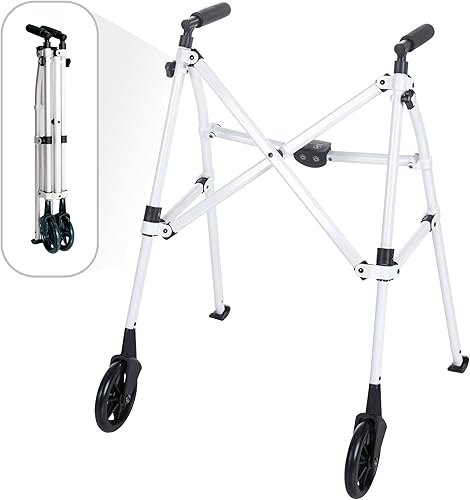 Miniatura 1 de Stander Wonder Walker - Andador ligero y plegable que ahorra espacio para adultos, personas mayores y ancianos, andador de viaje compacto con ruedas