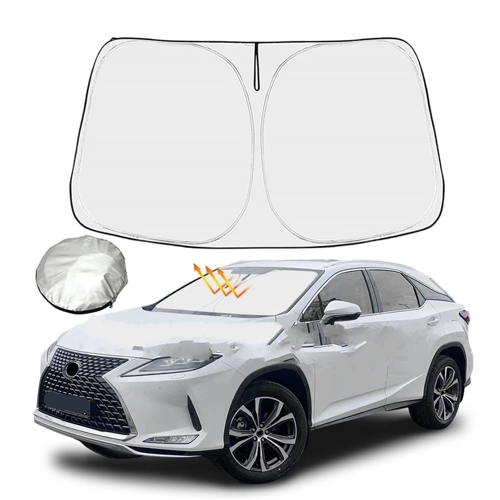 Per Mazda Per 6 2014-2021 Parasole Per Parabrezza Auto, Visiera Per Lunotto Anteriore E Posteriore Coprisole Auto Parabrezza