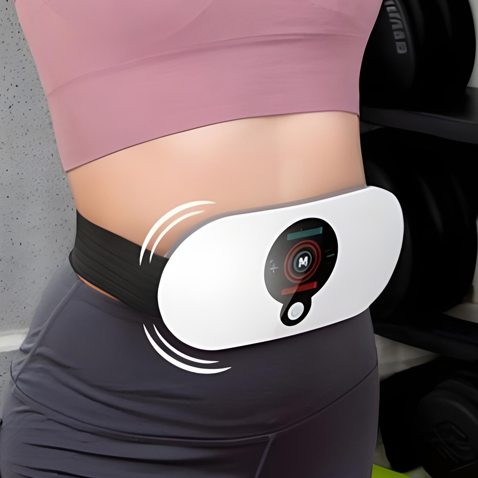 Máquina Reductora De Grasa Abdominal - Masajeador Eléctrico Inalámbrico | Con Calor y 9 Modos para Reducción de Medidas, Portátil para Masajes en Casa, Gimnasio, Recuperación Muscular y