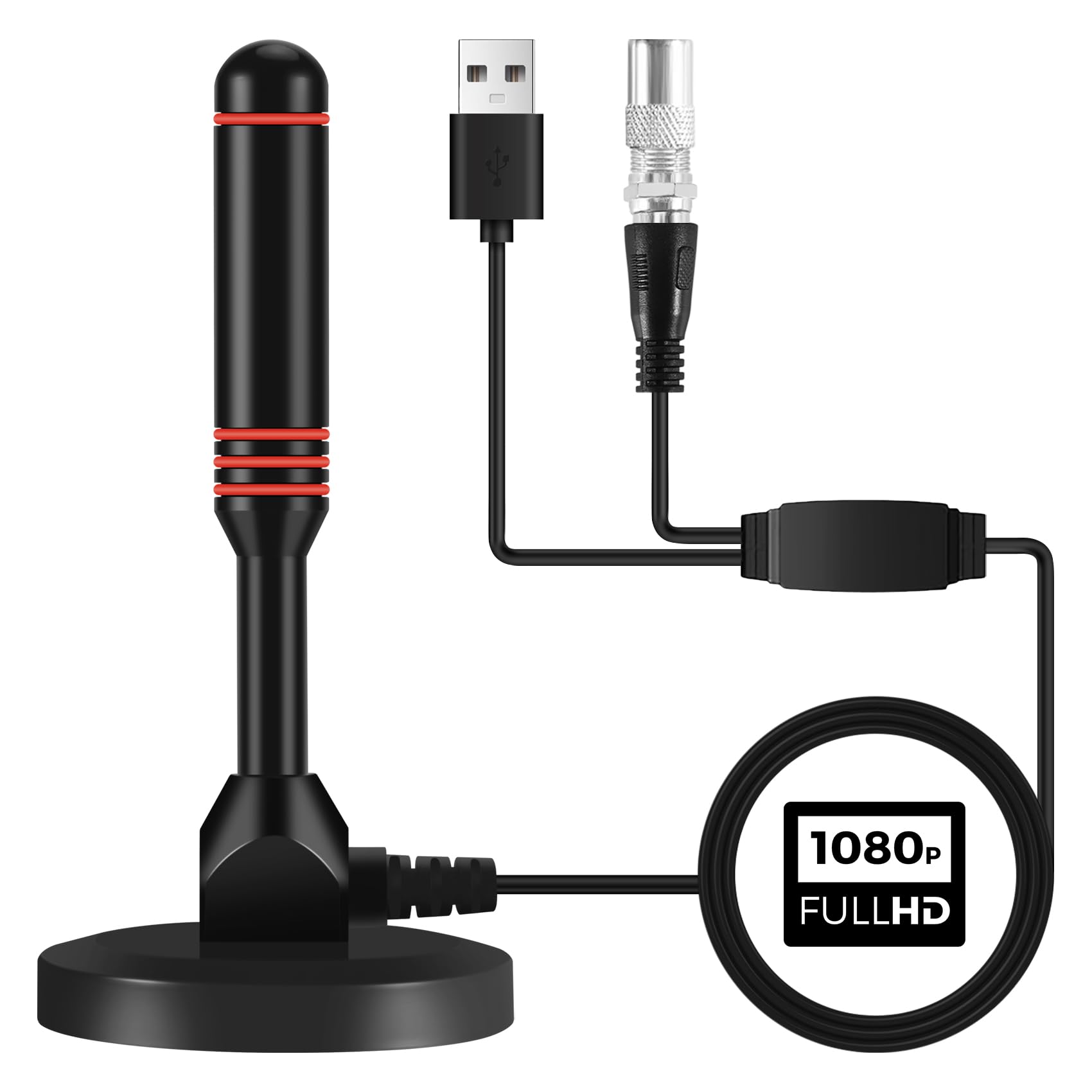 Antenne TV Numérique D'intérieur HDTV - Portée De 240 Km - Prend