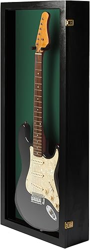 Miniatura 132 de PENNZONI Vitrina para guitarra eléctrica, estuche acrílico para guitarra eléctrica, soporte de pared, estuche de pared para guitarra hecha de marco