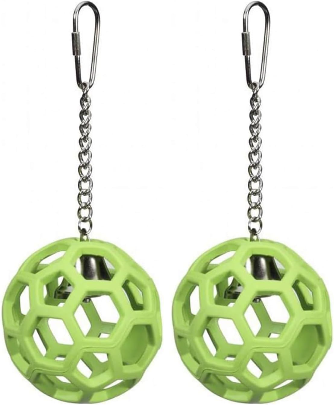 JW Pet Company Activitoys HOL-ee Roller Parrot Toy, 4 Inch Diameter (Colors Vary) (Pack of 2)