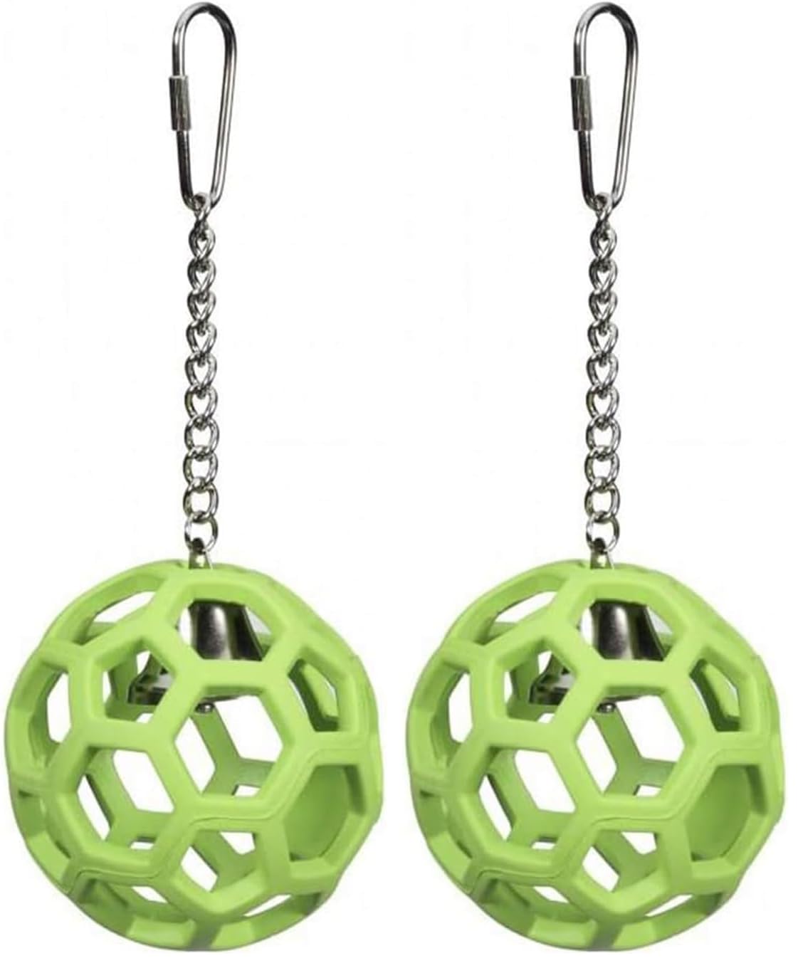 JW Pet Company Activitoys HOL-ee Roller Parrot Toy, 4 Inch Diameter (Colors Vary) (Pack of 2)