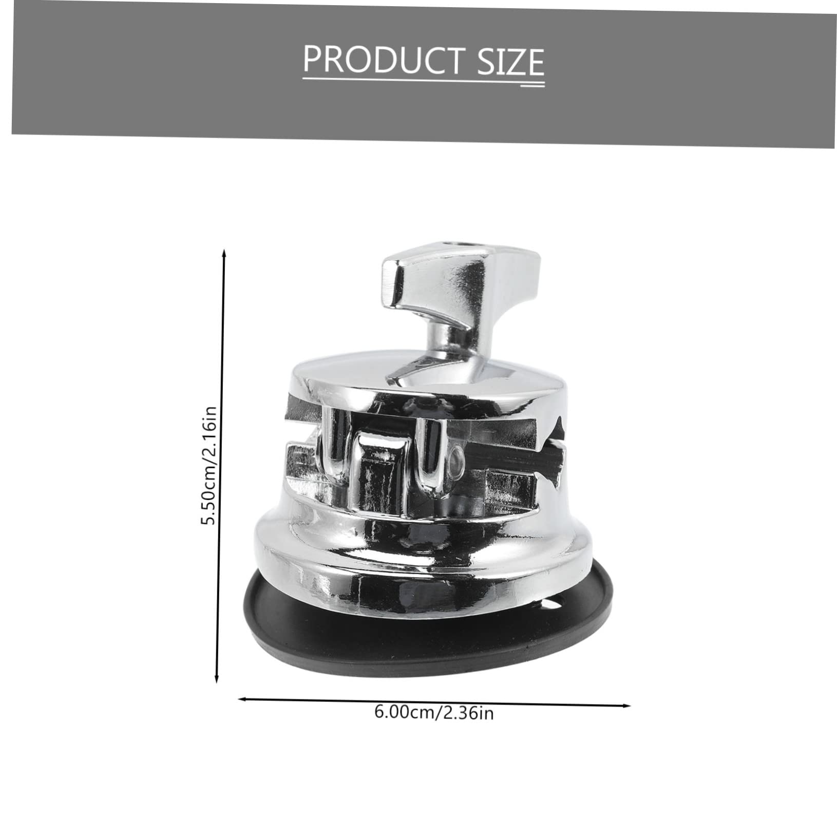 TOYANDONA 3 basi per gambe di Tom in lega di zinco 6 x 6 x 16,5 cm supporto per batteria sostituzione facile accessori per percussione per kit tamburo