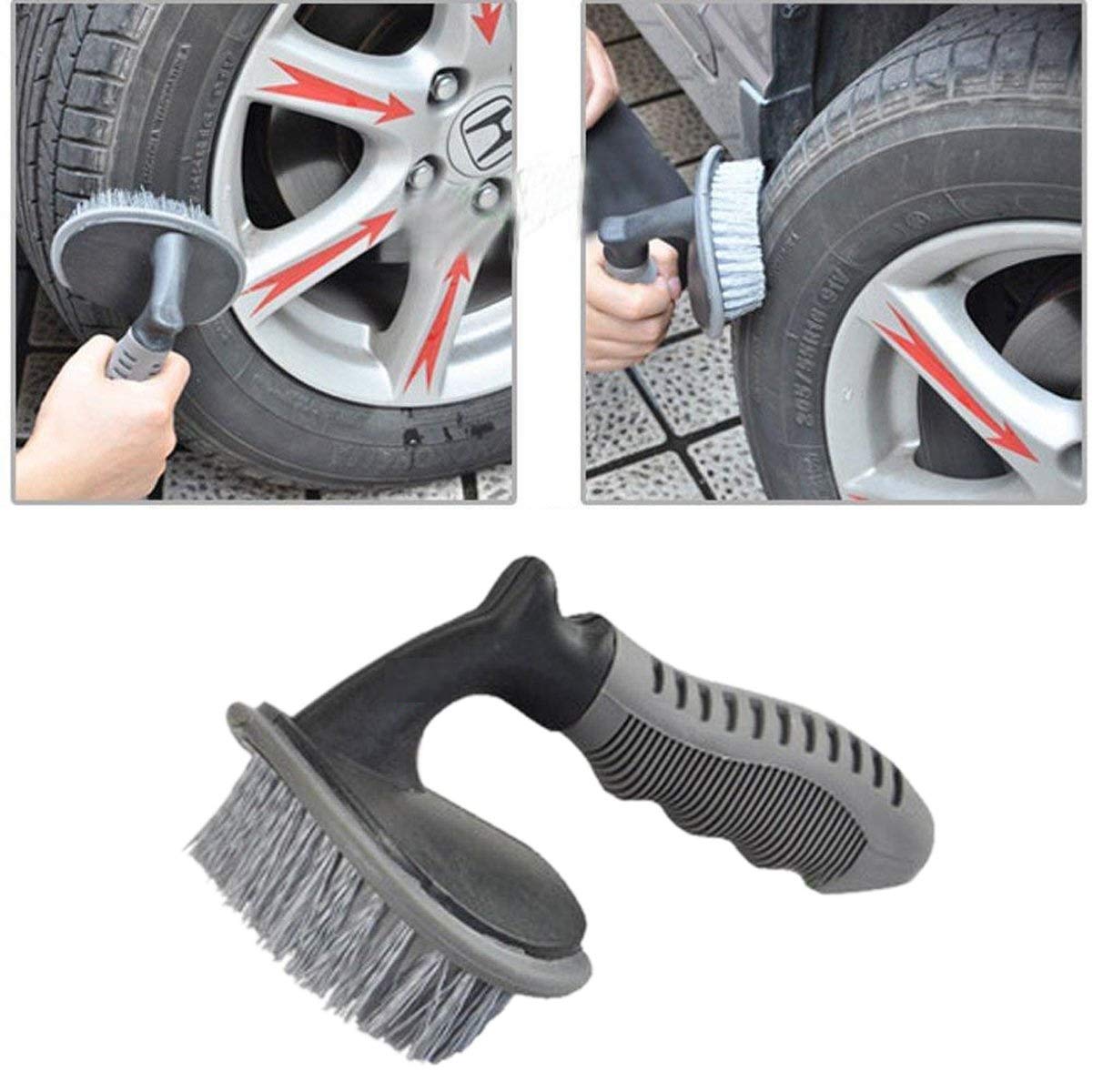 AUTONEST Car Wheel Tire Rim Scrub Brush Hub Clean Wash Useful Brush Washing Cleaning Tool for Honda CRV 2007-2012