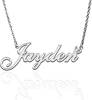 Custom Name Necklace Customized Personalized Plated Necklace for Mother Daughter Friendship Women Valentine's Day Christmas Birthday New Year Party