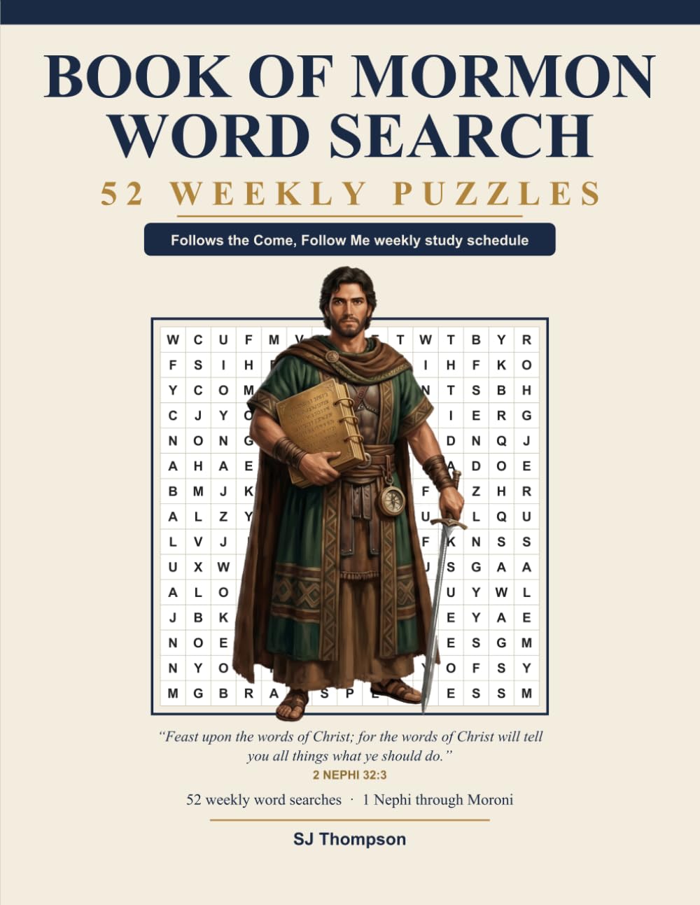 Book of Mormon Word Search: 52 Weekly Come, Follow Me Puzzles for Latter-day Saint Personal and Family Scripture Study (Come, Follow Me Word Search)